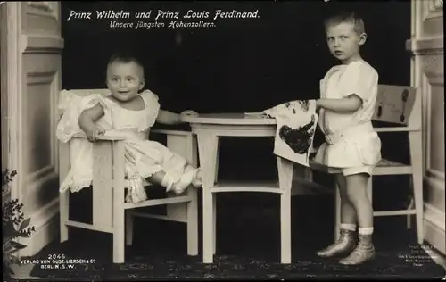 Ak Prinz Wilhelm und Prinz Louis Ferdinand von Preußen, Liersch 2046