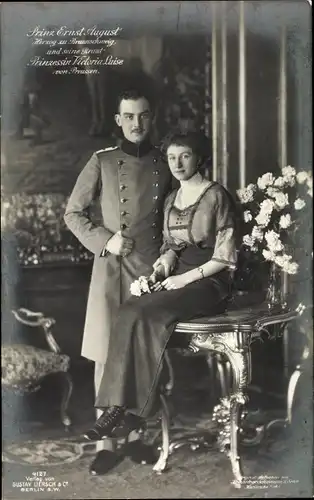 Ak Herzog Ernst August von Braunschweig Lüneburg, Prinzessin Victoria Luise, Liersch 4127