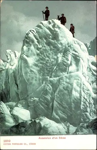 Ak Ascension d'un Sérac, Bergsteiger