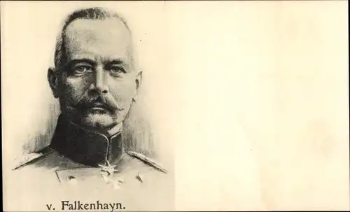 Ak General Erich von Falkenhayn, Portrait, I. WK