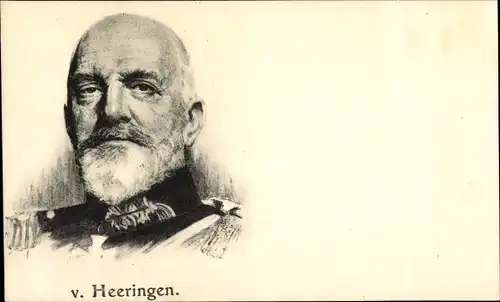Ak Generaloberst Josias von Heeringen, Portrait, I. WK