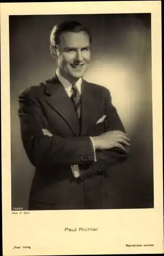 Ak Schauspieler Paul Richter, Portrait