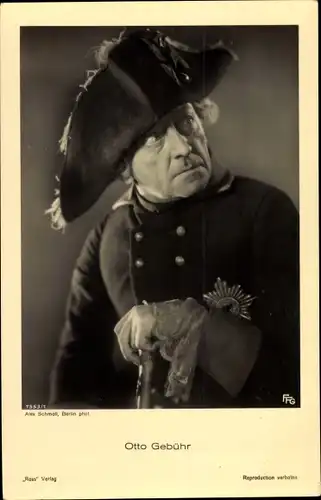 Ak Schauspieler Otto Gebühr, Portrait