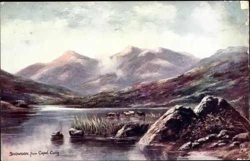 Ak Snowdon Wales, From Capel Curig