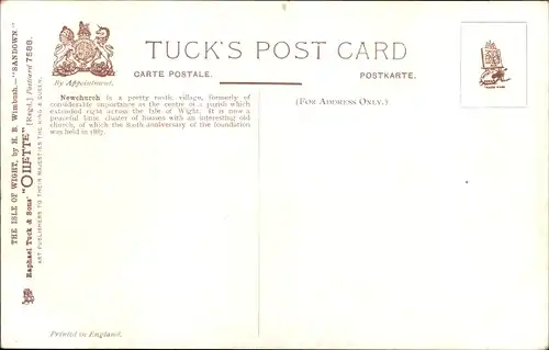 Ak Sandown Isle of Wight England, Newchurch, Kühe