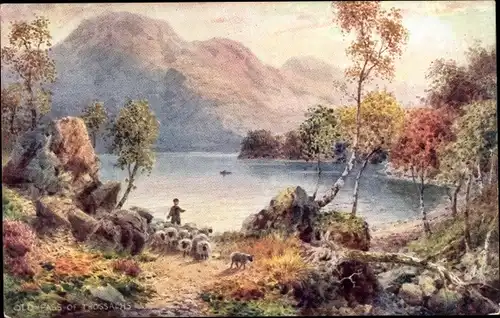 Künstler Ak Wimbush, Trossachs Schottland, The Old Pass