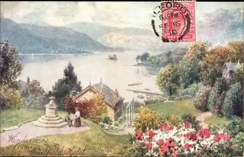 Künstler Ak Wimbush, Windermere Cumbria England, From Belfield Hotel