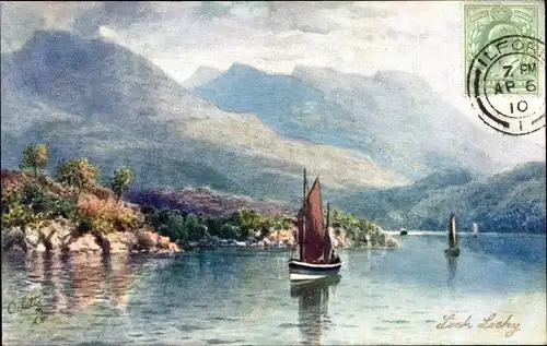 Ak Schottland, Loch Lochy, Segelpartie
