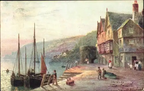Künstler Ak Wimbush, Dartmouth Devon England, The Quay