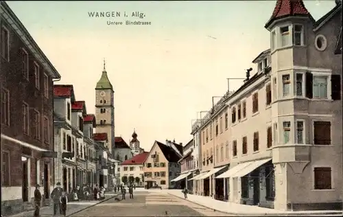 Ak Wangen im Allgäu, Untere Bindstraße