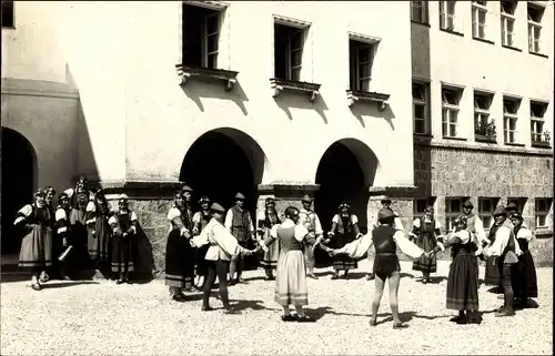 Foto Ak Burghausen an der Salzach Oberbayern, Historisches Tanzspiel 1931, Trachten