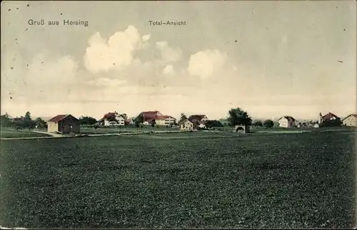 Ak Heising Lauben im Allgäu Schwaben, Totalansicht der Ortschaft