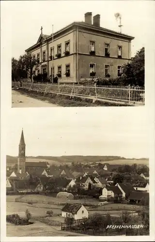 Foto Ak Pfeffenhausen in Niederbayern, Blick auf den Ort