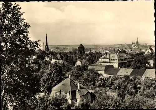 Ak Freiberg in Sachsen, Blick über die Dächer, Teilansicht