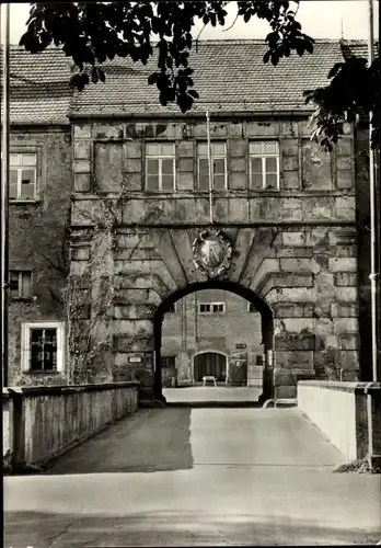 Ak Freiberg in Sachsen, Schlossportal, Torbogen