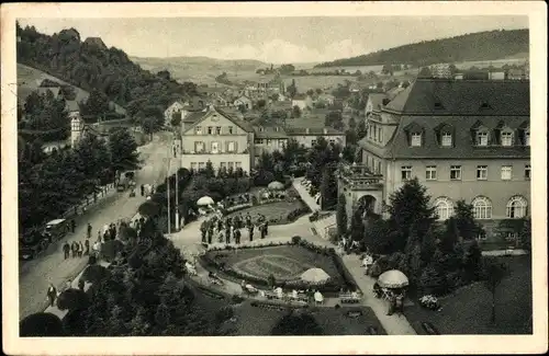 Ak Oberschlema Bad Schlema im Erzgebirge Sachsen, Konzert im Kurpark