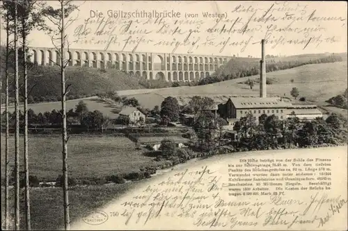 Ak Mylau Reichenbach Vogtland, Göltzschtalbrücke