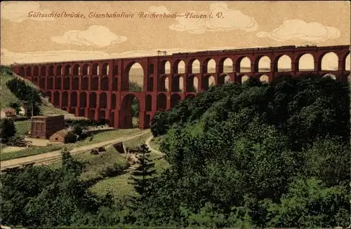 Ak Mylau Reichenbach im Vogtland, Göltzschtalbrücke