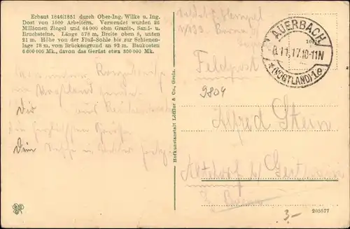 Ak Mylau Reichenbach im Vogtland, Göltzschtalbrücke