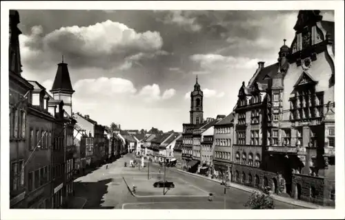 Ak Werdau in Sachsen, Markt