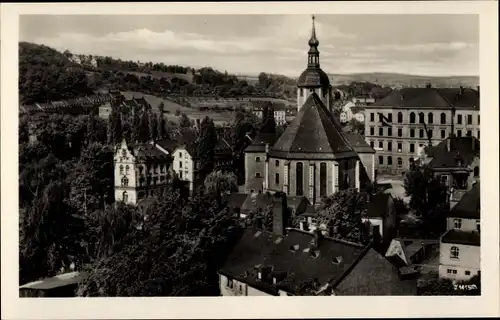 Ak Reichenbach im Vogtland, Peter Pauls-Kirche mit Altstadt