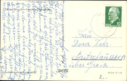 Ak Treuen im Vogtland, Lessing Oberschule