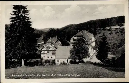 Ak Warmbad Wolkenstein im Erzgebirge, Hüttenmühle