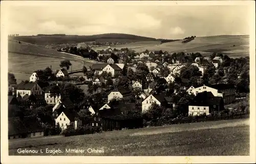 Ak Gelenau im Erzgebirge, mittlerer Ortsteil