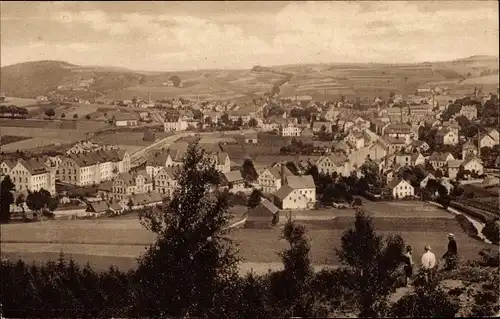 Ak Ehrenfriedersdorf im Erzgebirge, Blick von der Stadthöhe aus