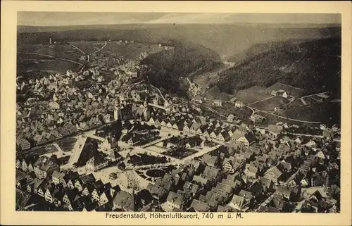 Ak Freudenstadt im Nordschwarzwald, Panorama