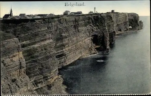Ak Nordseeinsel Helgoland, Felsküste