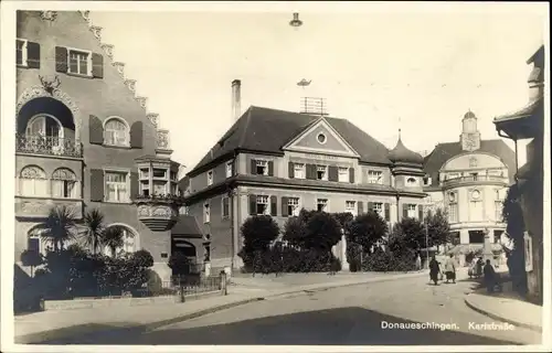 Ak Donaueschingen im Schwarzwald, Karlstraße