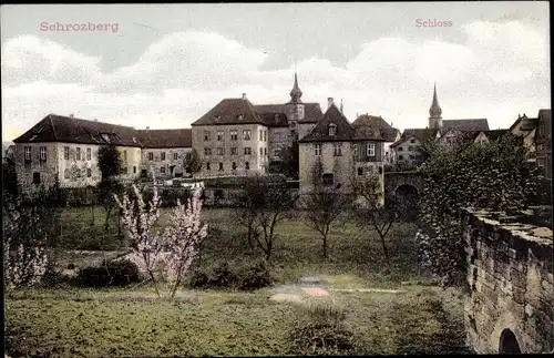 Ak Schrozberg in Württemberg, Schloss