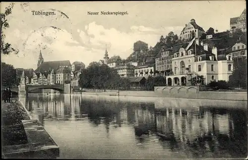 Ak Tübingen am Neckar, Neuer Neckarspiegel