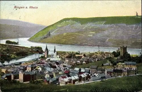 Ak Bingen am Rhein, Panorama