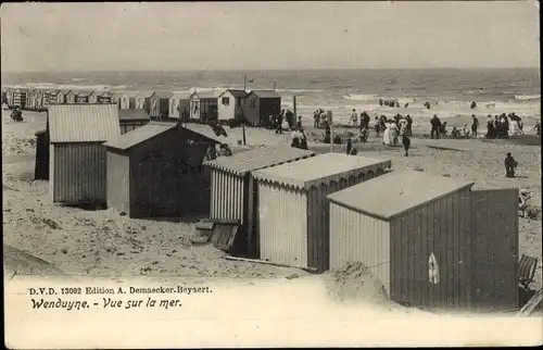 Ak Wenduine Wenduyne De Haan Westflandern, Vue sur la mer