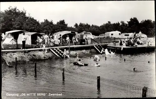 Ak Ootmarsum Twente Overijssel Niederlande, Camping De Witte Berg, Zwembad