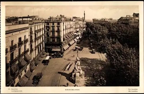 Ak Barcelona Katalonien Spanien, Ramblas