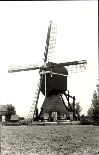 Ak Giessendam Südholland, Hardingxveld, Polder Giessen - Oudebenedenkerk, Molen, Ao. 1906