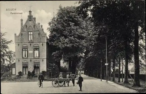 Ak Assen Drenthe Niederlande, Paralelstraat