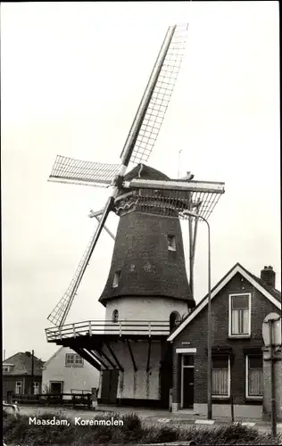 Ak Maasdam Südholland, Korenmolen