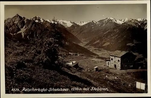 Ak Innsbruck Tirol, Patscherkofel, Patscherkofelschutzhaus mit Stubaier