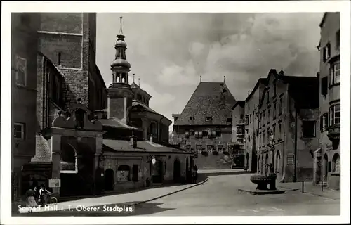 Ak Hall in Tirol, Oberer Stadtplatz