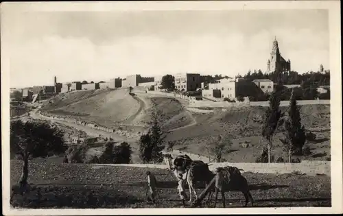 Ak Jerusalem Israel, Sionsberg und Sionskirche