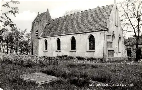 Ak Westernieland Groningen, Ned. Herv. Kerk