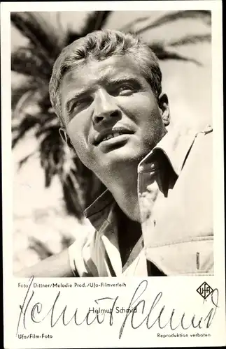 Ak Schauspieler Helmut Schmid, Portrait, Autogramm