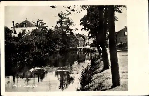 Ak Weert Limburg Niederlande, Kasteelswal