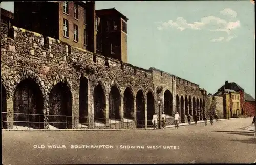 Ak Southampton Hampshire England, Old Walls