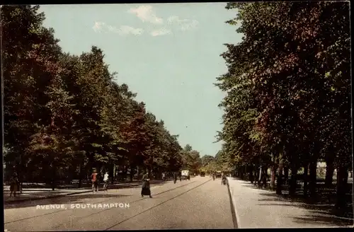 Ak Southampton Hampshire England, Avenue, Straßenpartie