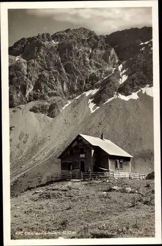 Ak Vorarlberg Österreich, Oberzalimhütte